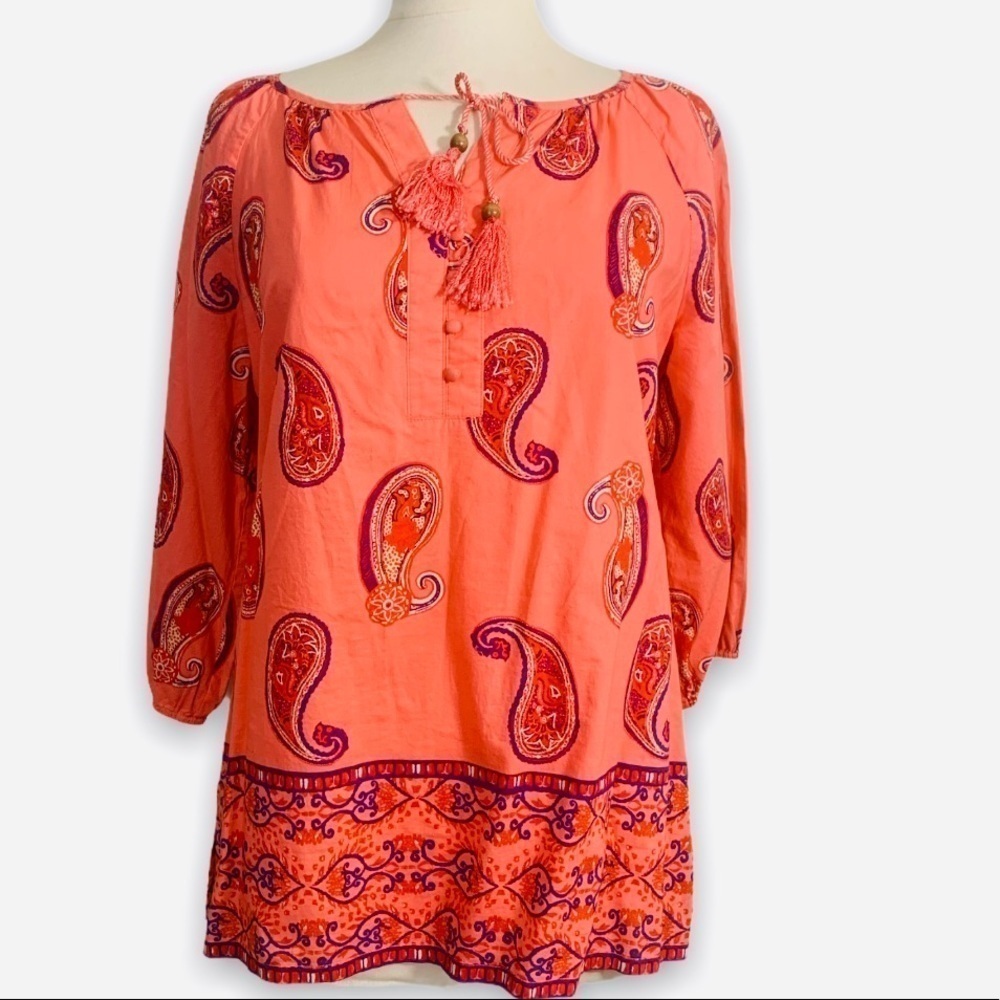 LIZ CLAIBORNE PAISLEY TOP